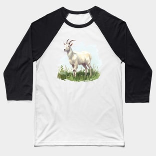 White Goat Baseball T-Shirt